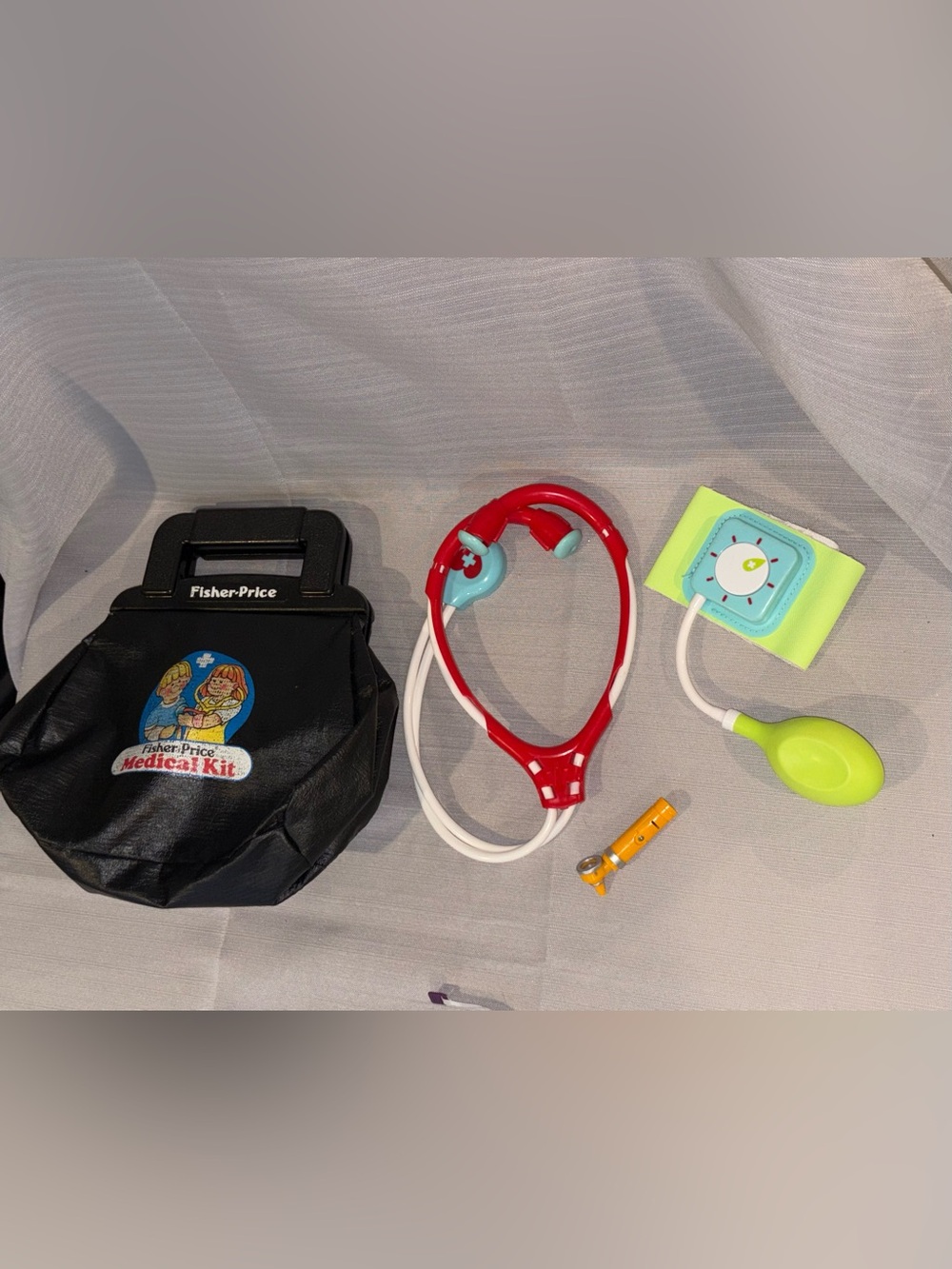 Fisher-Price Red and Light Blue Toy Medical Stethoscope Set M91